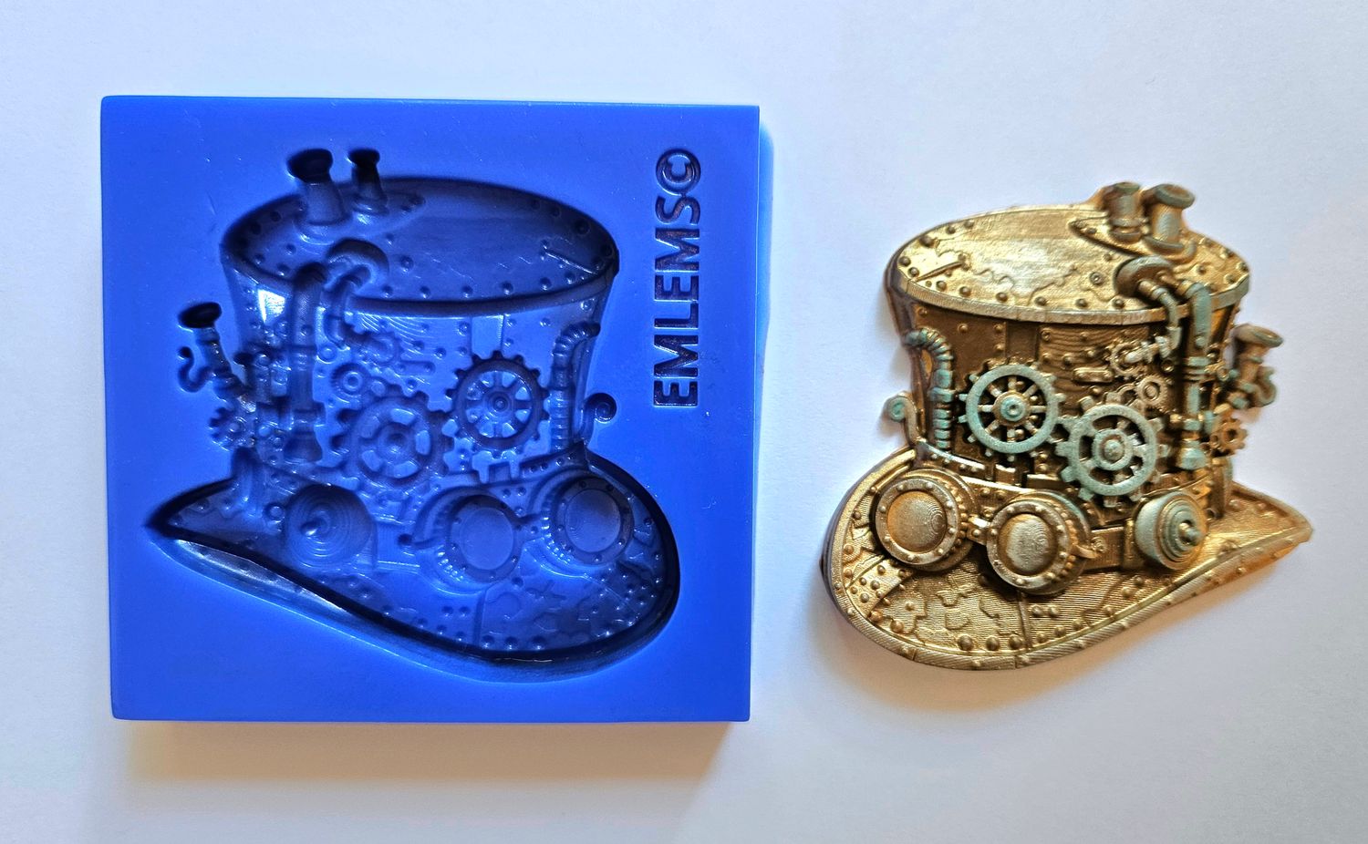 EMLEMS STEAMPUNK SMALL TOP HAT SILICONE MOULD