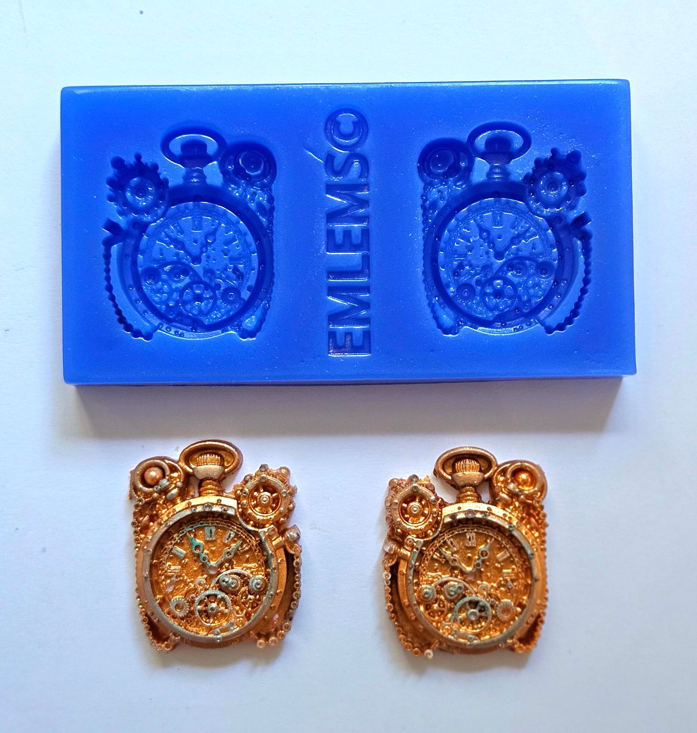 EMLEMS STEAMPUNK MINI POCKET WATCHES SILICONE MOULD