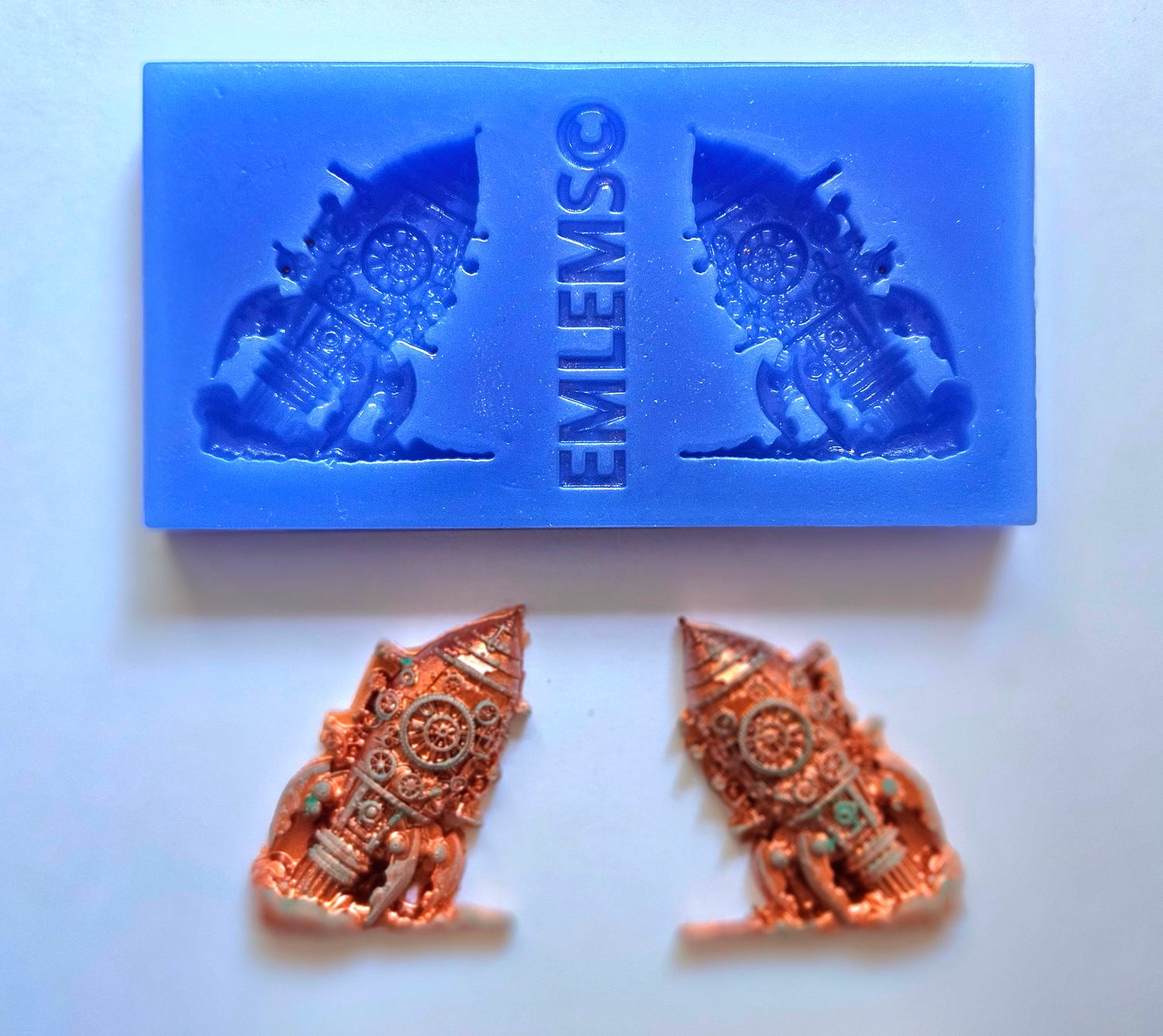 EMLEMS STEAMPUNK MINI ROCKETS SILICONE MOULD
