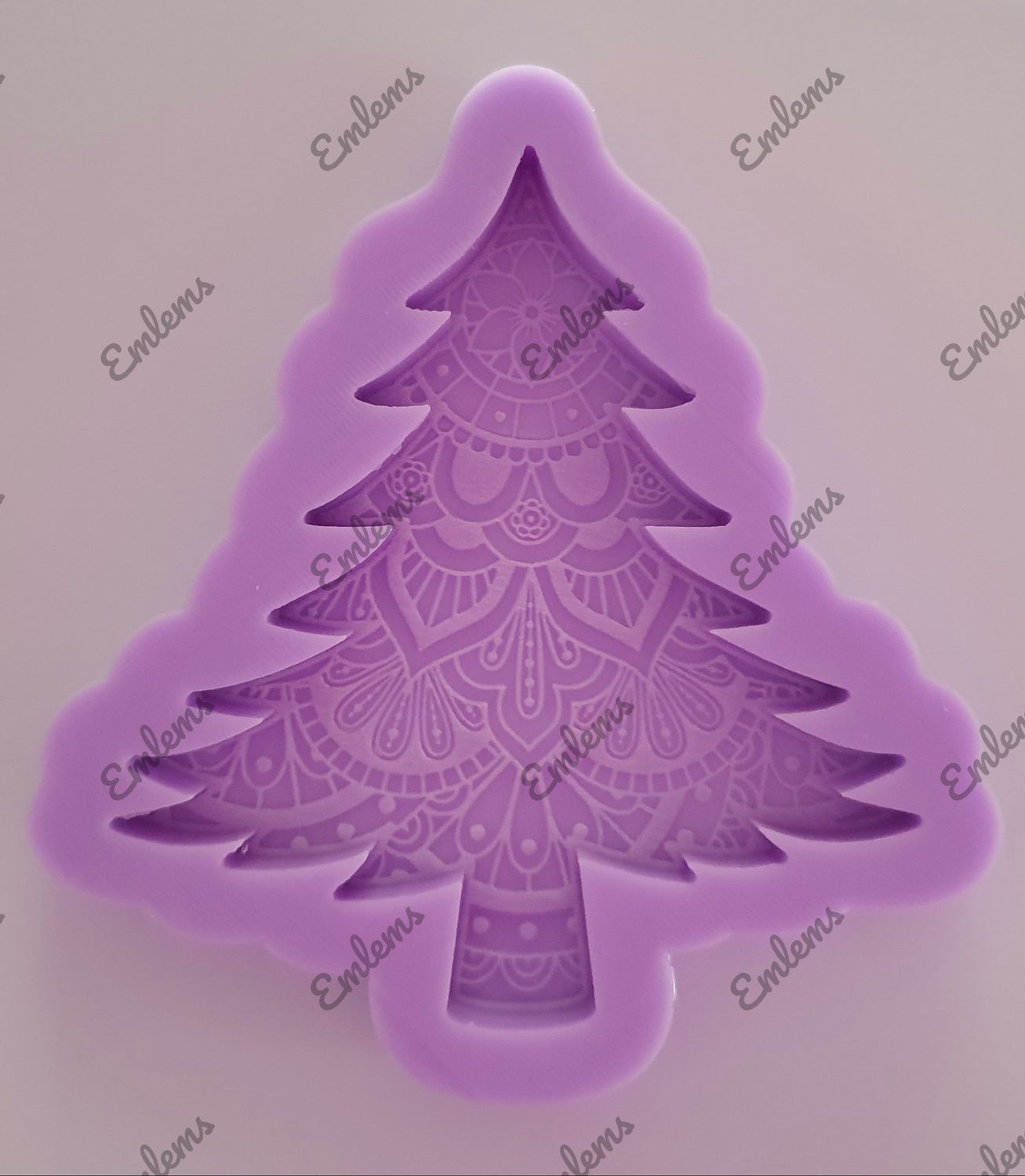 EMLEMS MANDALA CHRISTMAS TREE DECORATION SILICONE MOULD