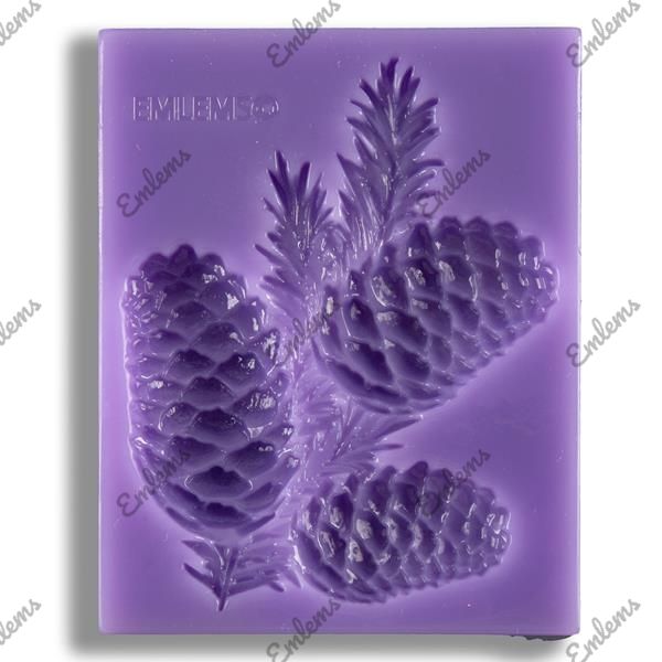 EMLEMS PINE CONES DECORATION SILICONE MOULD