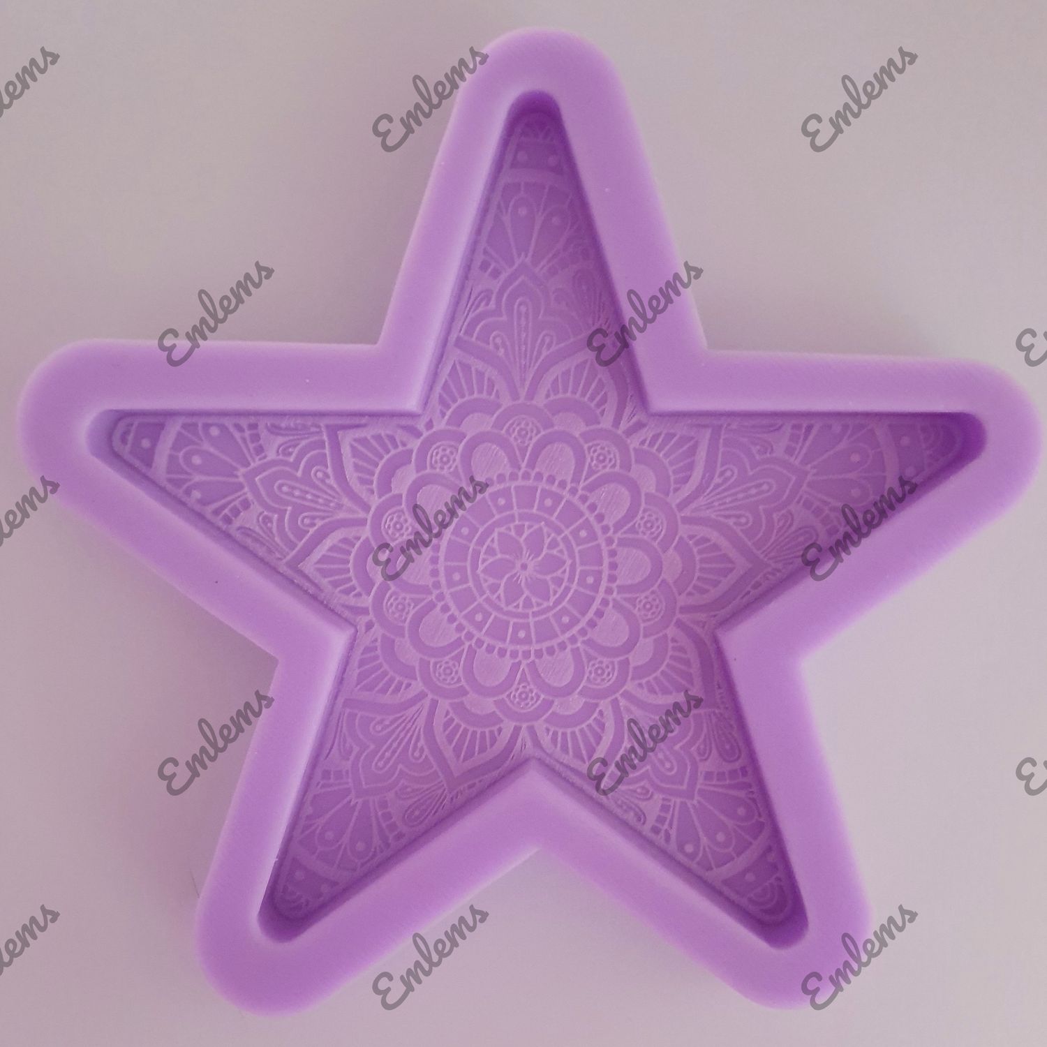 EMLEMS MANDALA CHRISTMAS STAR DECORATION SILICONE MOULD