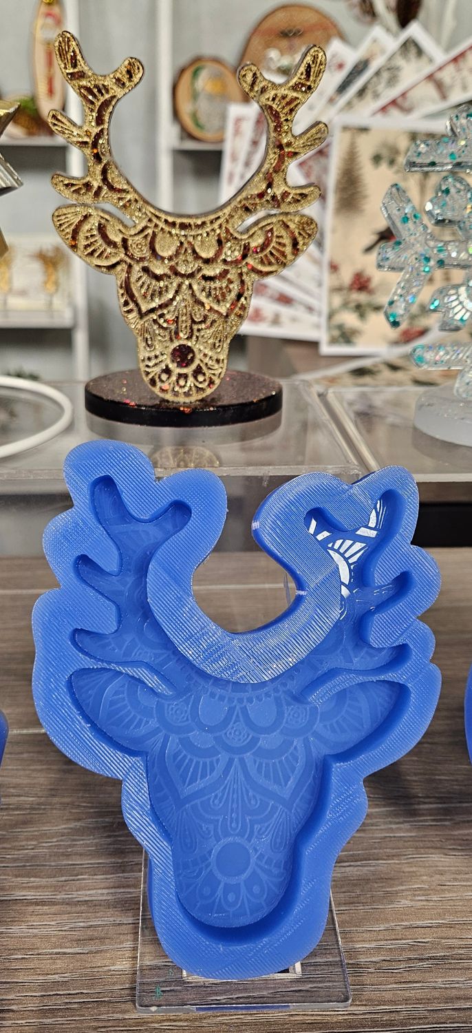 EMLEMS MANDALA STAG / DEER DECORATION SILICONE MOULD