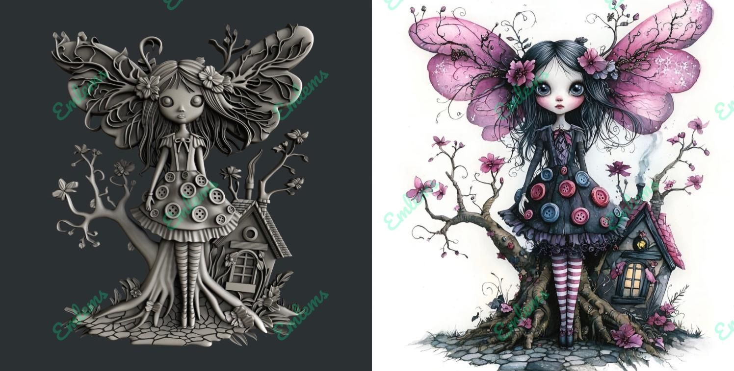 EMLEMS BRAND NEW &amp; EXCLUSIVE PANDORA GOTHIC FAIRY SILICONE MOULD