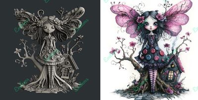 EMLEMS BRAND NEW &amp; EXCLUSIVE PANDORA GOTHIC FAIRY SILICONE MOULD