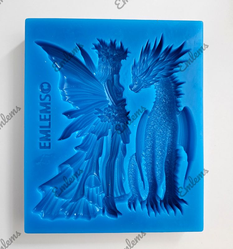 EMLEMS BRAND NEW &amp; EXCLUSIVE DRAGON FAIRY SILICONE MOULD