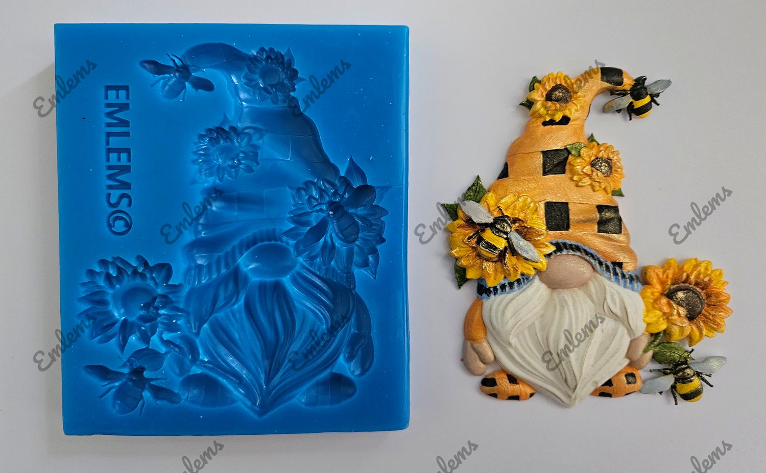EMLEMS BRAND NEW &amp; EXCLUSIVE HONEY BEE GNOME SILICONE MOULDS