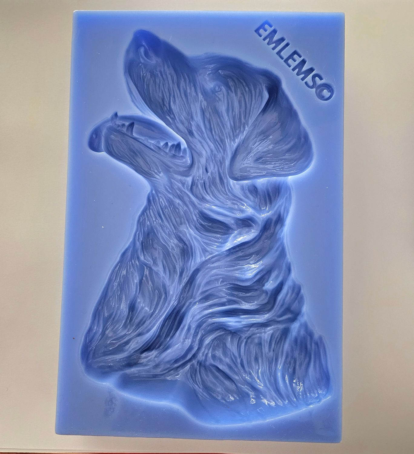 EMLEMS LARGE LABRADOR HEAD DOG WITH SILICONE MOULD