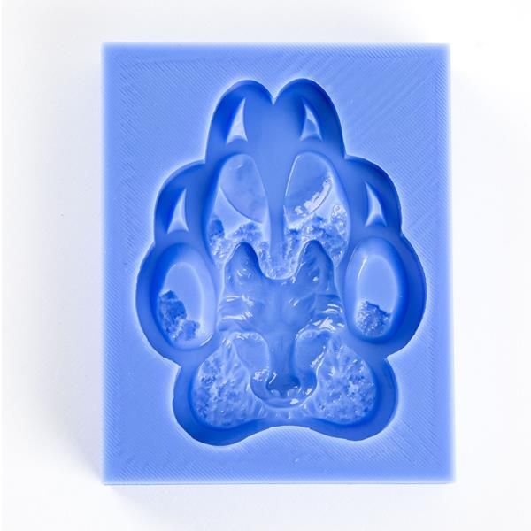 EMLEMS WOLF PAW SILICONE MOULD