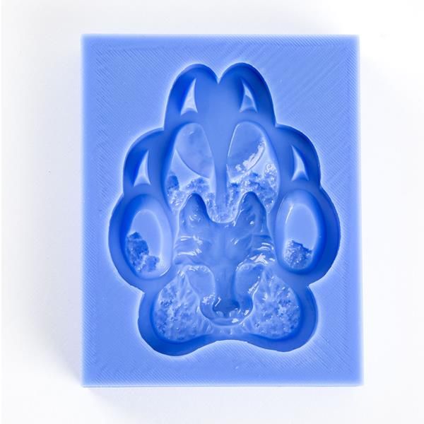 EMLEMS WOLF PAW SILICONE MOULD FROM OUR NATIVE AMERICAN INDIAN COLLECTION