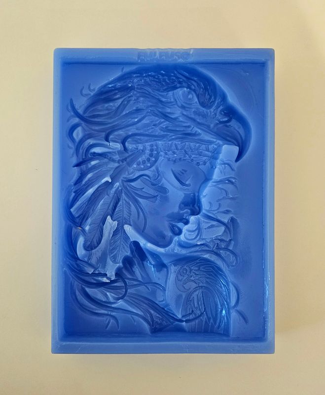 EMLEMS NATIVE AMERICAN INDIAN EAGLE WARRIOR SILICONE MOULD