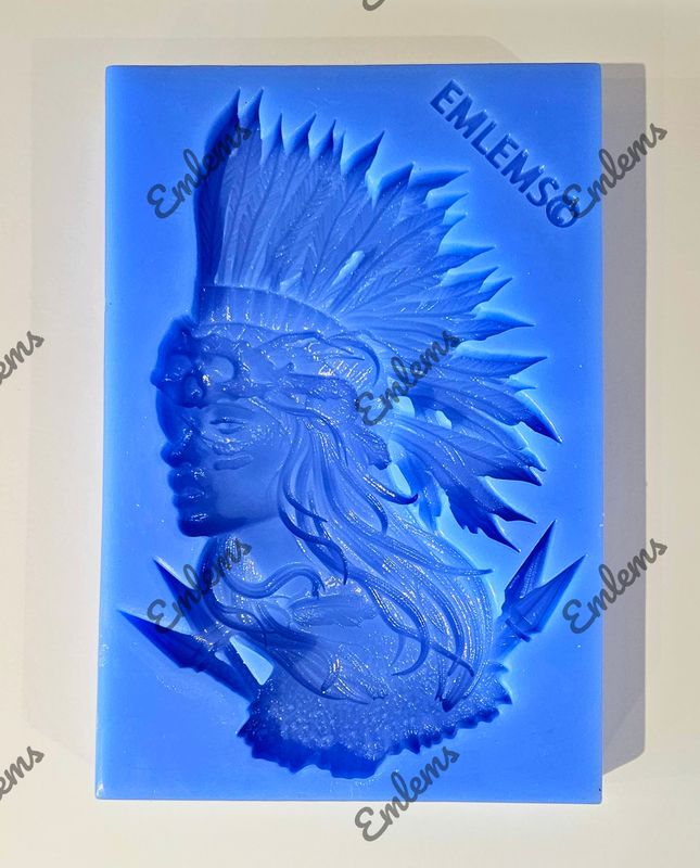 EMLEMS NATIVE AMERICAN INDIAN ARROW WARRIOR SILICONE MOULD