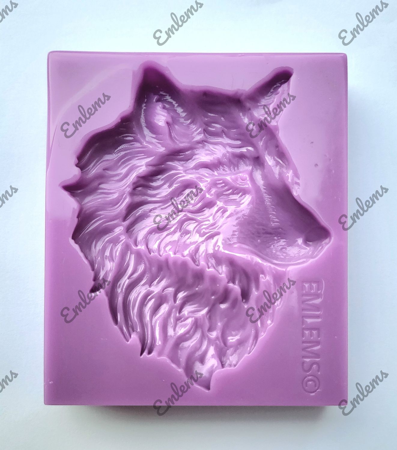 EMLEMS WOLF FACE SILICONE MOULD FROM OUR NATIVE AMERICAN INDIAN COLLECTION