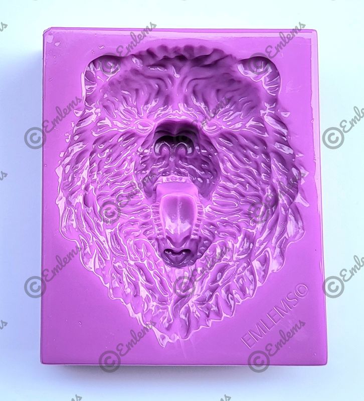 EMLEMS BEAR FACE SILICONE MOULD FROM OUR NATIVE AMERICAN INDIAN COLLECTION