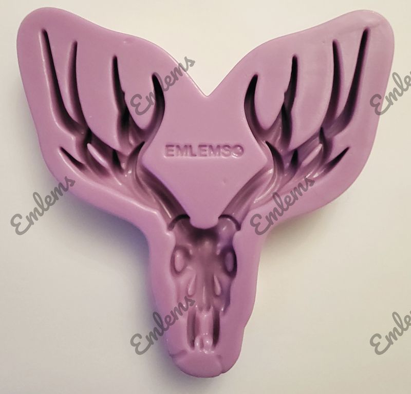EMLEMS LARGE DEER SKULL SILICONE MOULD FROM OUR NATIVE AMERICAN INDIAN COLLECTION