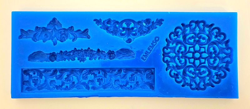 EMLEMS BRAND NEW RENAISSANCE FLORAL SET SILICONE MOULD