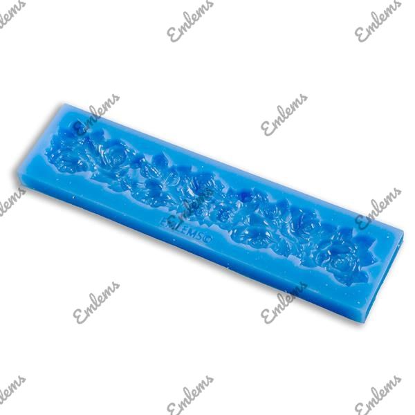 EMLEMS SHABBY CHIC ROSES BORDER SILICONE MOULD