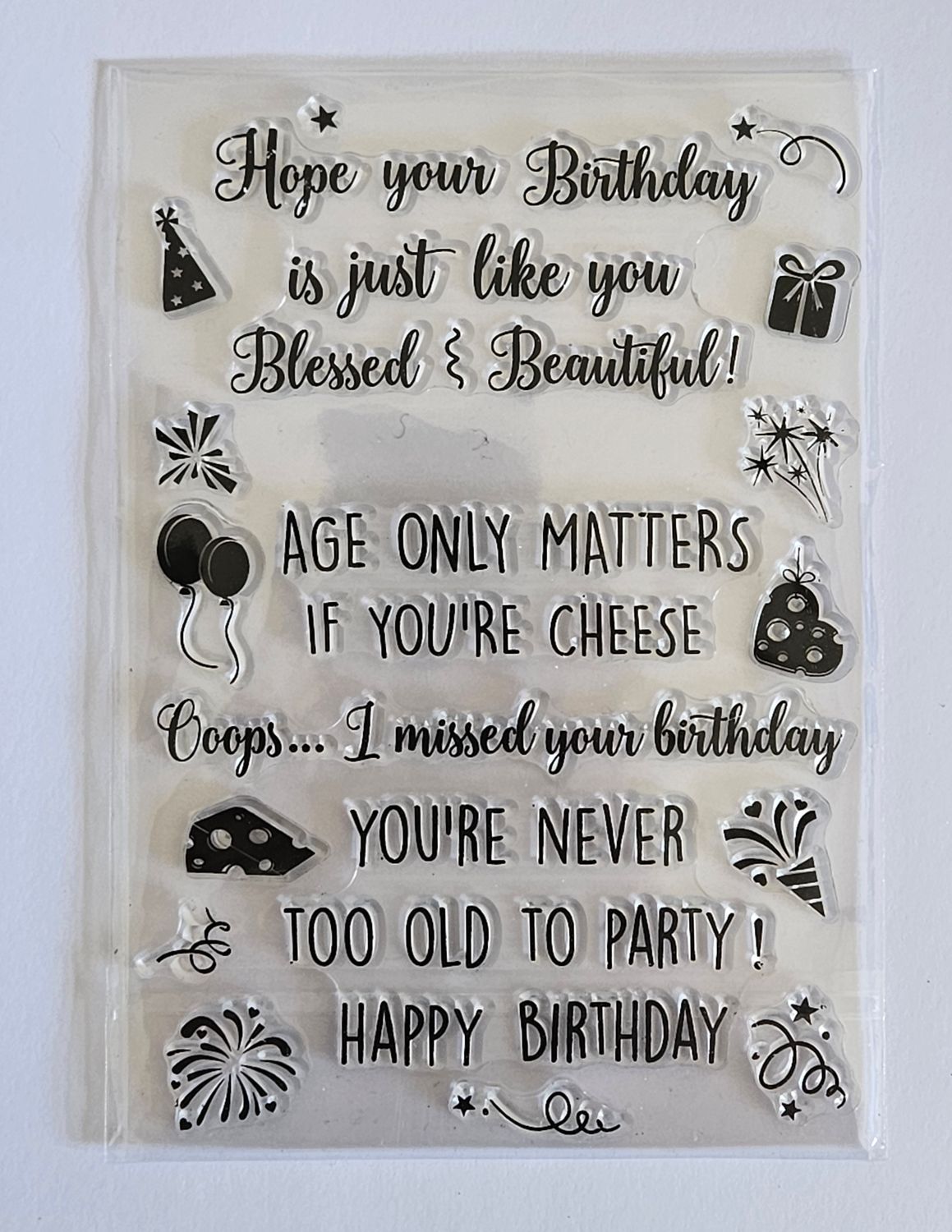 EMLEMS BRAND NEW TRANSPARENT RUBBER STAMP FOR CRAFTING
