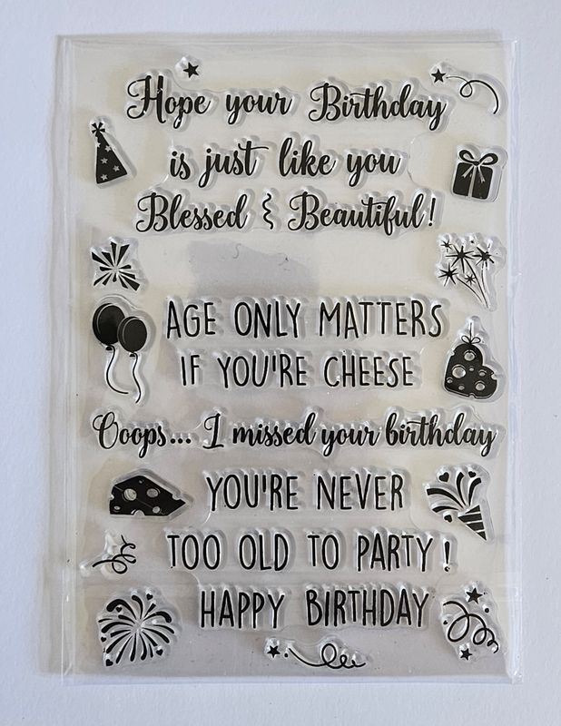 EMLEMS BRAND NEW TRANSPARENT RUBBER STAMP FOR CRAFTING