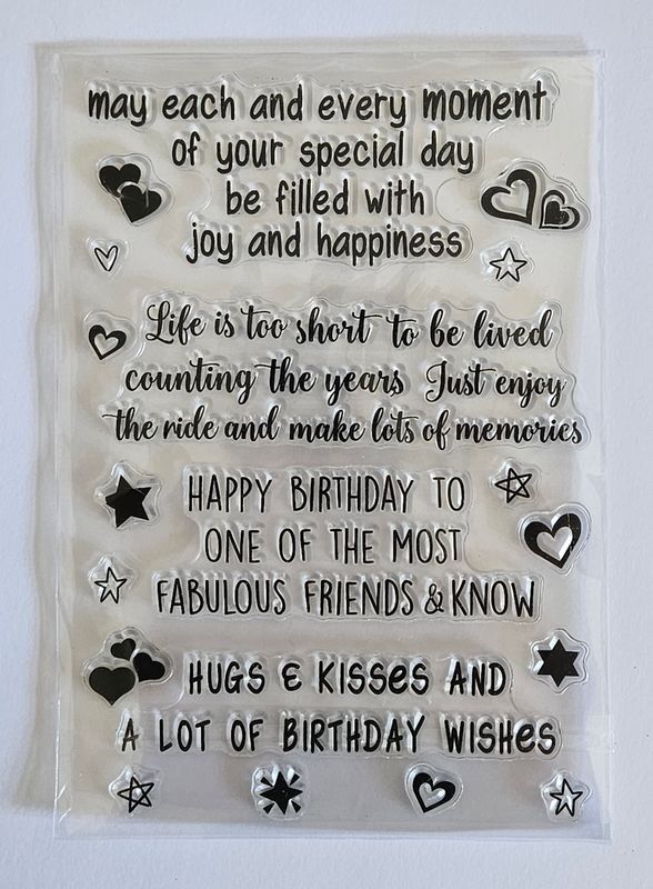 EMLEMS BRAND NEW TRANSPARENT RUBBER STAMPS 002 FOR CRAFTING