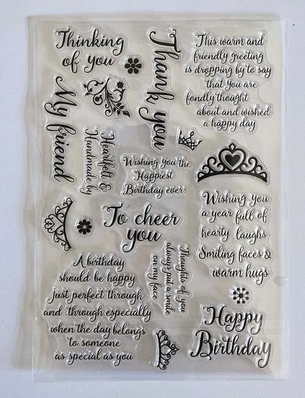 EMLEMS BRAND NEW TRANSPARENT RUBBER STAMPS 004 FOR CRAFTING