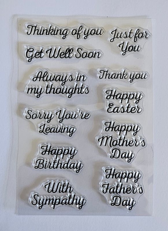 EMLEMS BRAND NEW TRANSPARENT RUBBER STAMPS 007 FOR CRAFTING