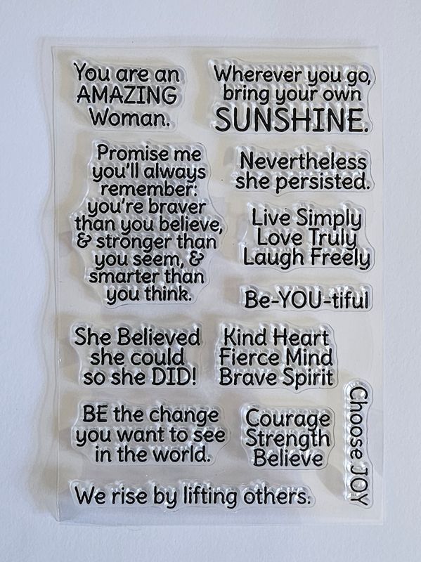 EMLEMS BRAND NEW TRANSPARENT RUBBER STAMPS 009 FOR CRAFTING