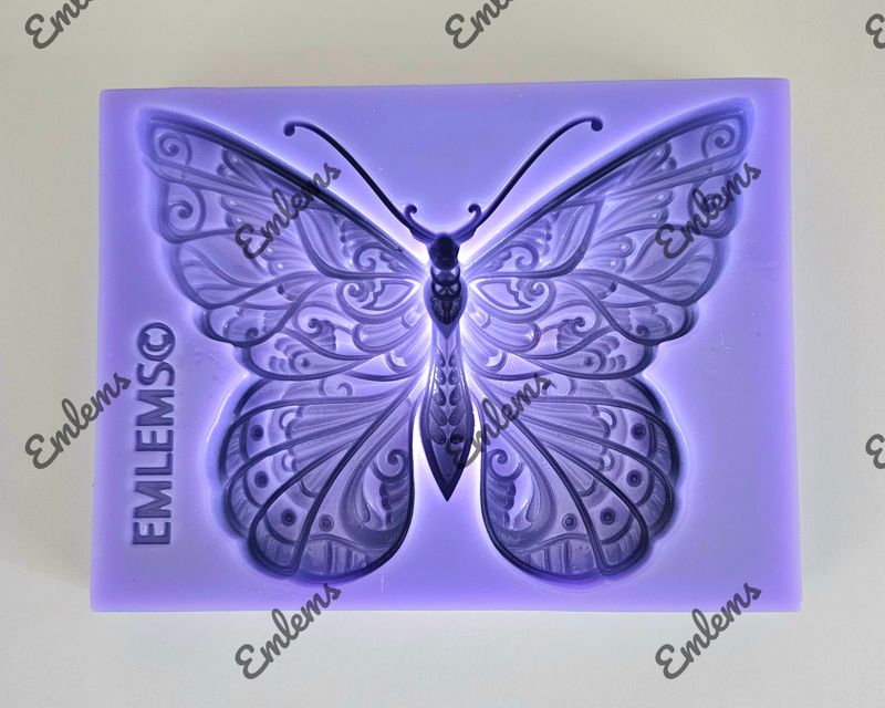 EMLEMS SHABBY CHIC DECOR BUTTERFLY SILICONE MOULD