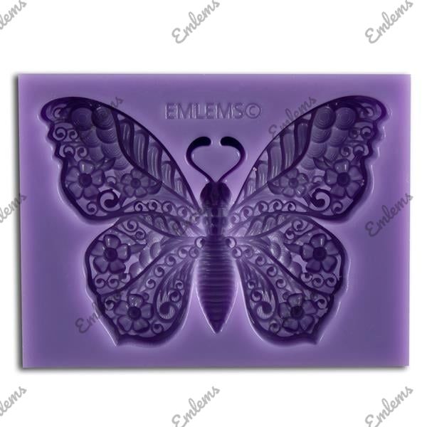 EMLEMS SHABBY CHIC LARGE BUTTERFLY SILICONE MOULD