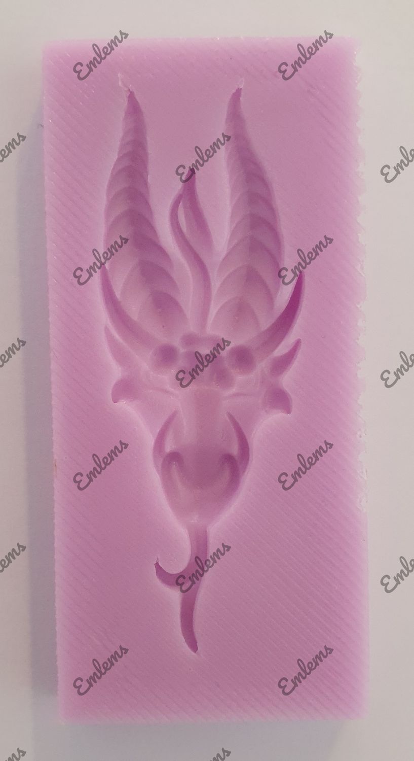 EMLEMS SMALL DRAGON HEAD SILICONE MOULD