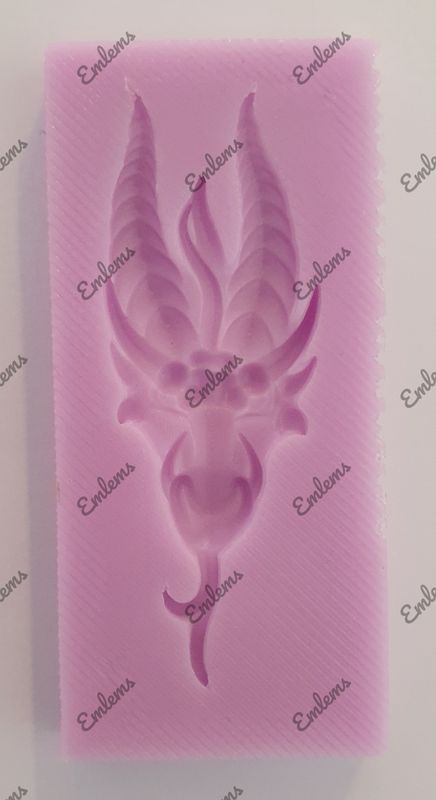 EMLEMS SMALL DRAGON HEAD SILICONE MOULD