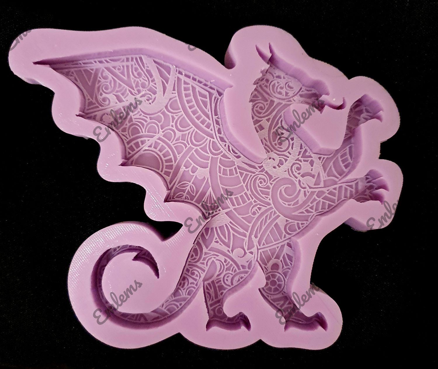 EMLEMS MANDALA DRAGON SILICONE MOULD