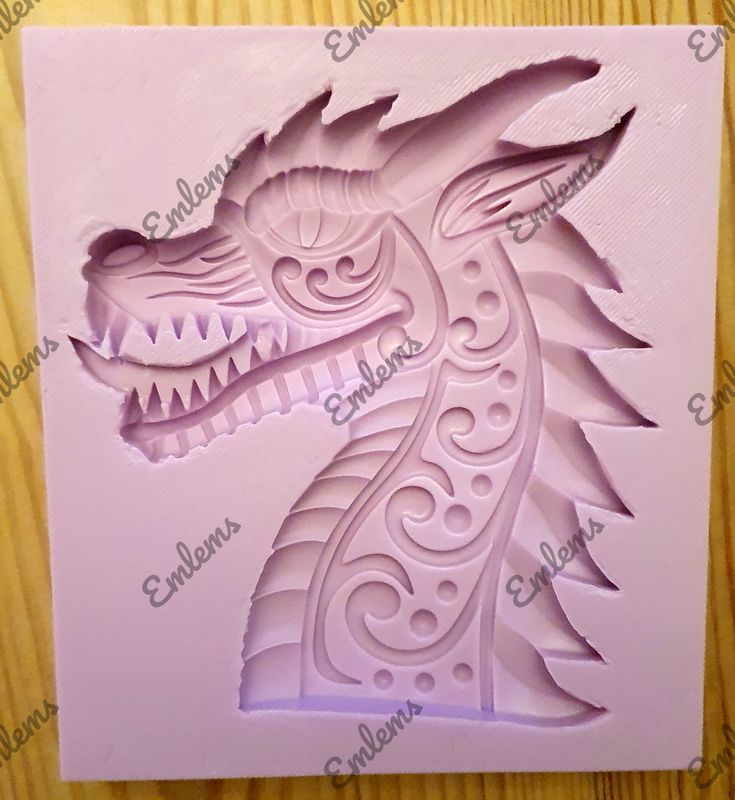 EMLEMS CHINESE DRAGON SILICONE MOULD