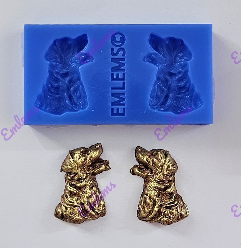 EMLEMS MINI LABRADORS SILICONE MOULD