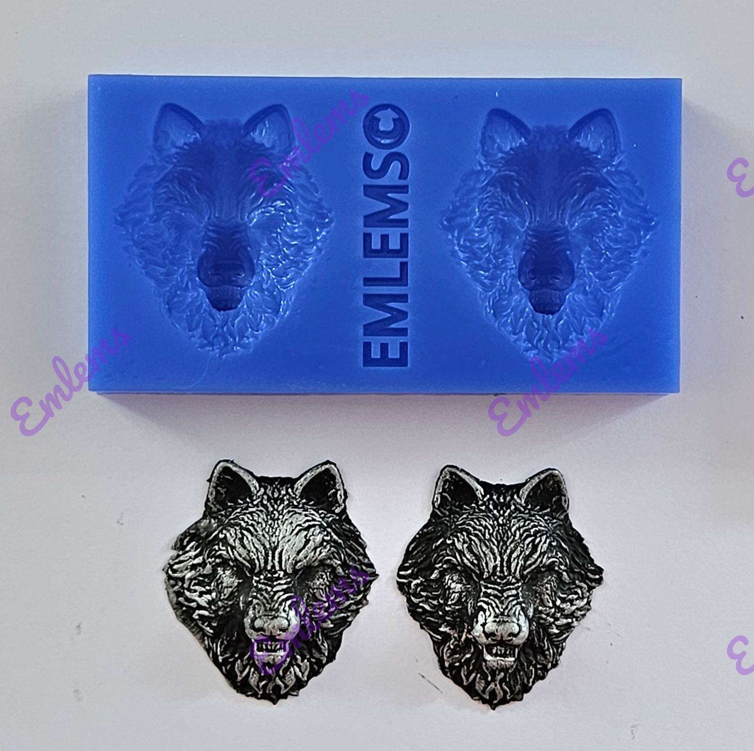 EMLEMS MINI FIERCE WOLVES SILICONE MOULD