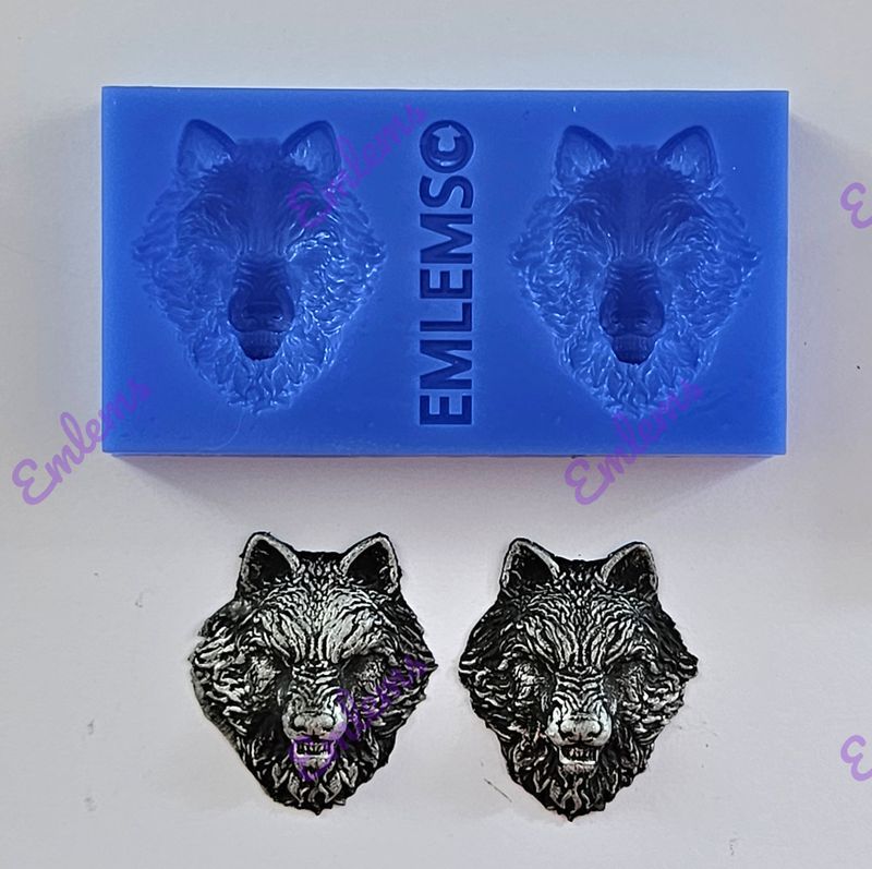 EMLEMS MINI FIERCE WOLVES SILICONE MOULD