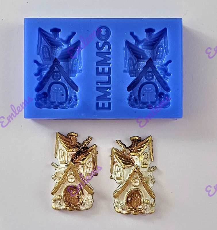 EMLEMS MINI FAIRY HOUSES SILICONE MOULD