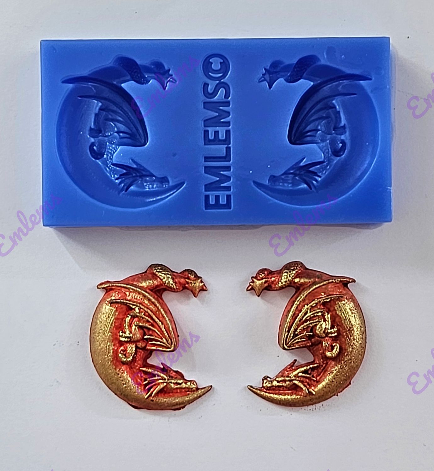 EMLEMS MINI DRAGON MOONS SILICONE MOULD