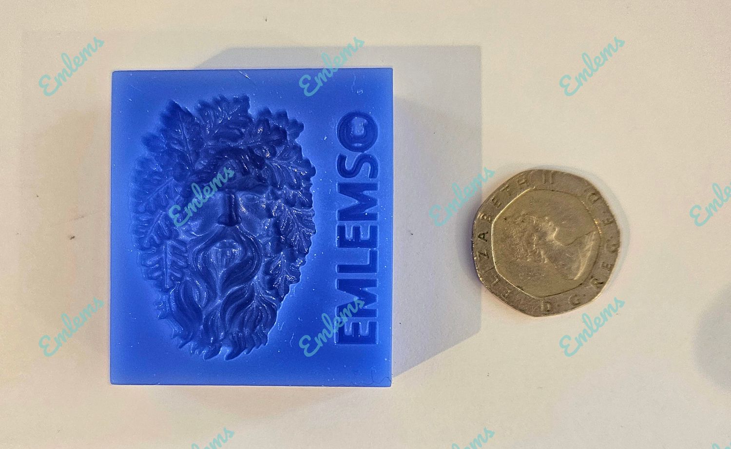 EMLEMS MINI PLAITED GREENMAN  SILICONE MOULD