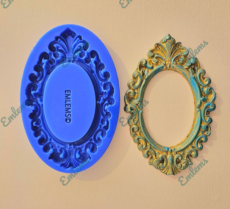 EMLEMS BAROQUE MEDIUM FRAME SILICONE MOULD