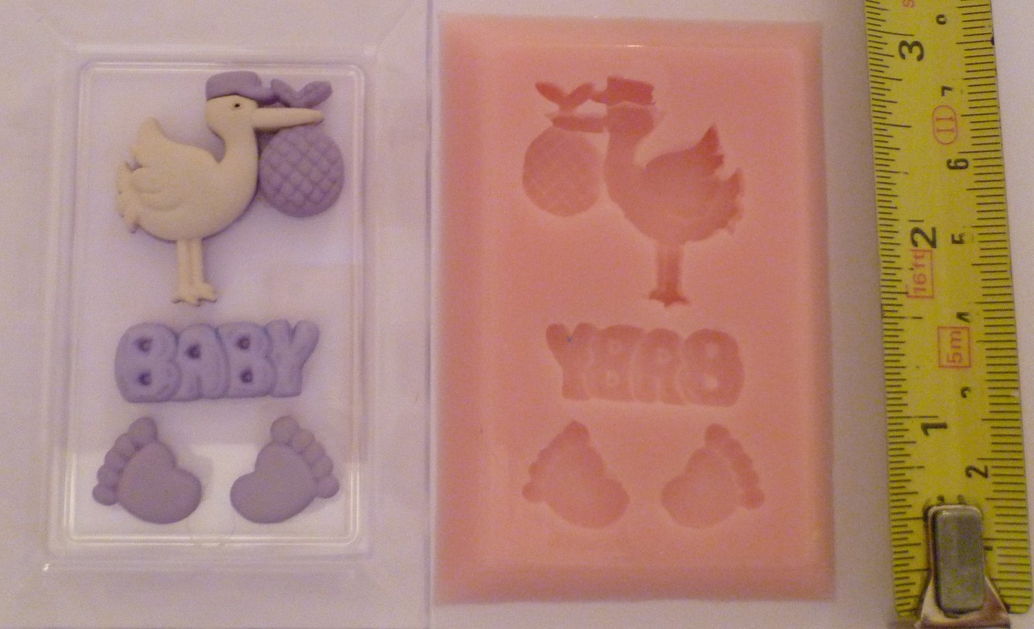 BABY STORK SET SILICONE MOULD