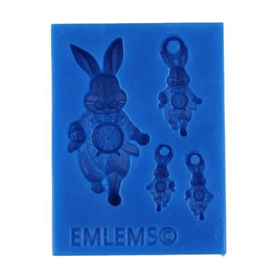 EMLEMS BRAND NEW WHITE RABBIT JEWELLERY SET SILICONE MOULD FROM OUR ALICE IN WONDERLAND COLLECTION