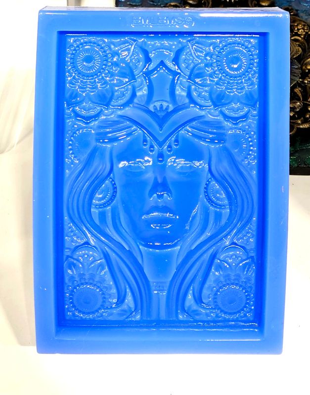 Emlems Stunning jewelled Green Lady SILICONE MOULD