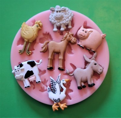 FARM ANIMALS SET 002 SILICONE MOULD