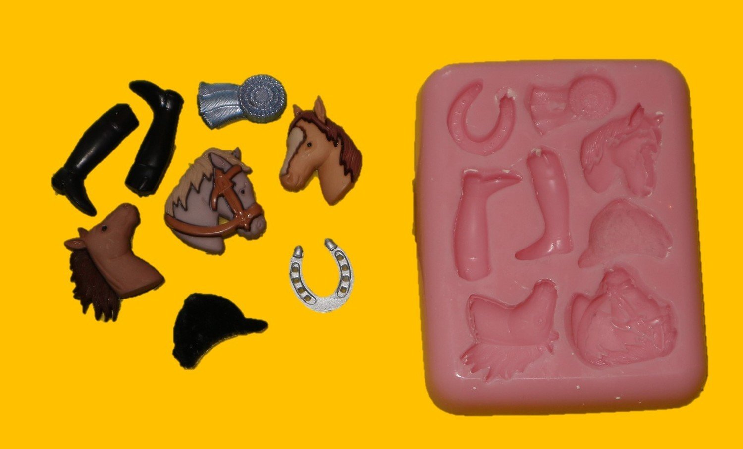HORSE SHOW JUMPING SILICONE MOULD