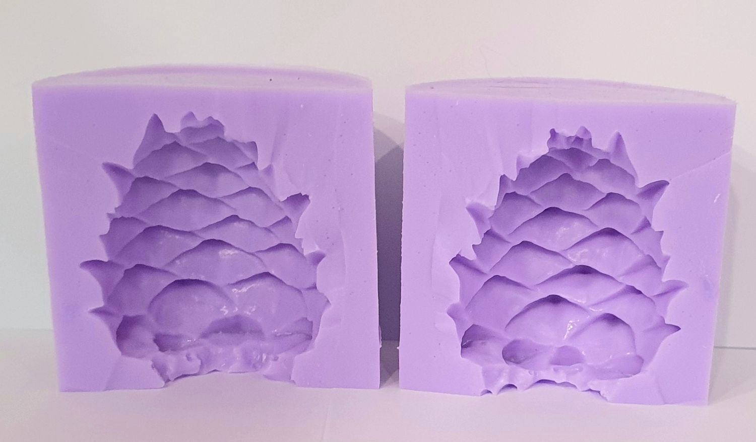 EMLEMS CHRISTMAS 3D PINE CONE TWO PIECE SILICONE MOULD