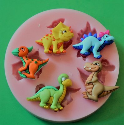 BABY DINOSAURS SILICONE MOULD