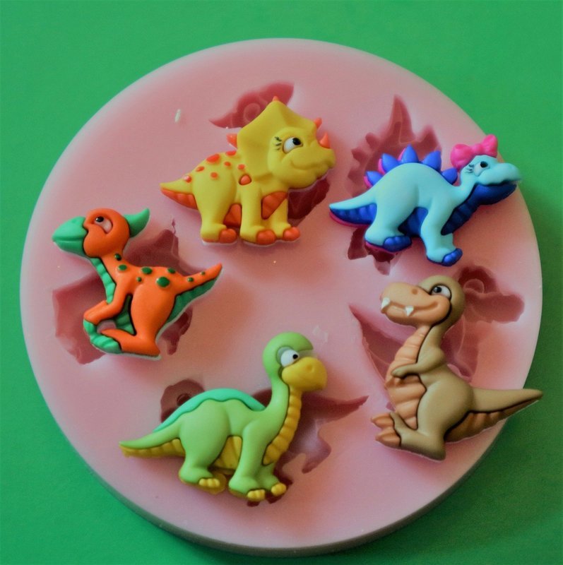 BABY DINOSAURS SILICONE MOULD