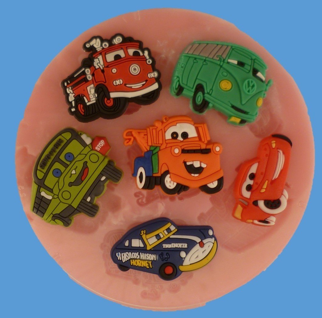 CARS SET OF SILICONE MOULDS