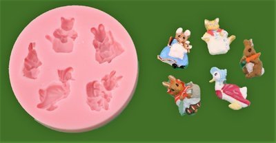 BEATRIX POTTER INSPIRED SET SILICONE MOULD